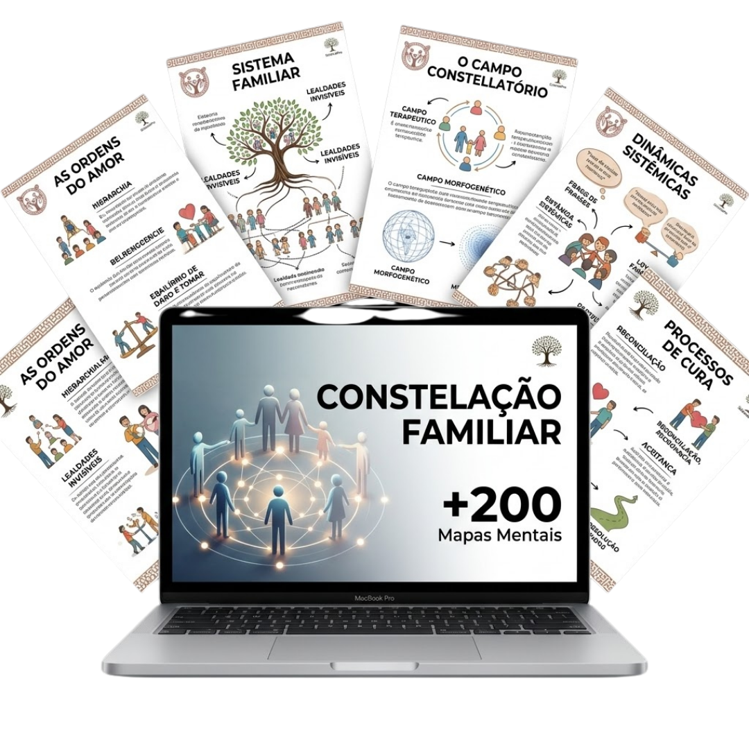 +200 Mapas Mentais de Constelação Familiar