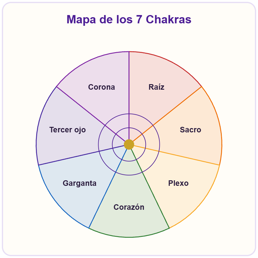 Mapa de los 7 Chakras